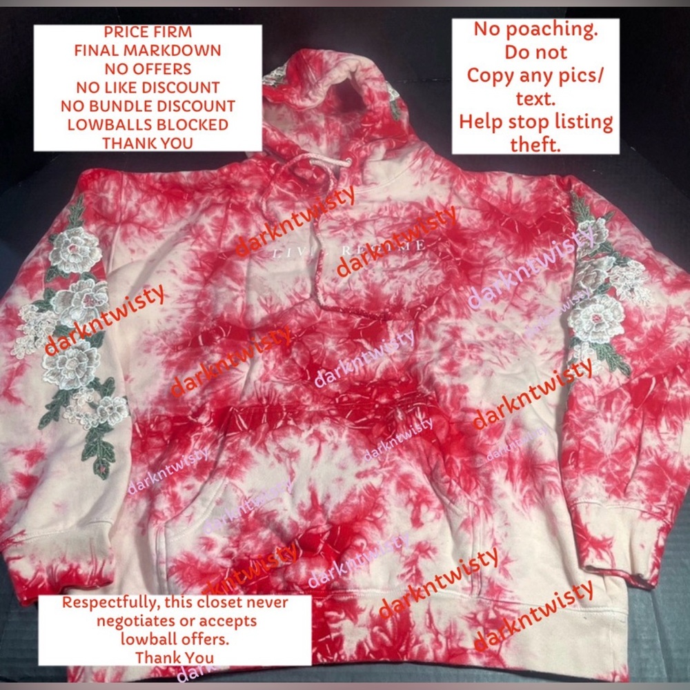 BNIB CIVIL REGIME SAND DAHLIA TIE DYE HOODIE LARGE MENS UNISEX PRICE FIRM